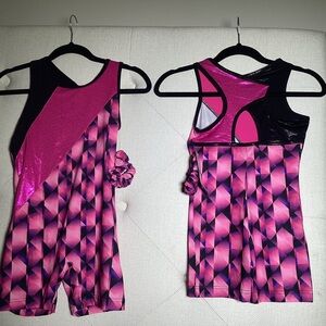 Dance leotards pink and black